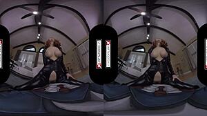 Black Widow Rides Monster Cock