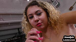 Petite Teen Wanks Cocks In Pov Threesome!