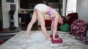 yoga lesson 302 with milf instructor teaching poses and flexibility