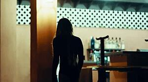 Zombie Halloween Surprise with Sexy Brunette Action