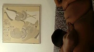 BBW Roxy sucks fat cock with shaved pussy in hardcore scene