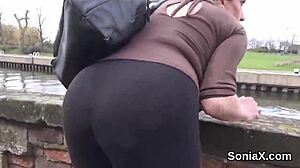 i can't resist showing off my huge british milf breasts.