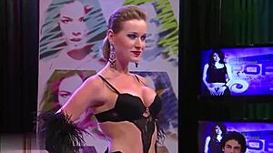 ana wongal showcases natural tits and ass in lingerie parade