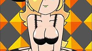 anime girl rides cock in cowgirl!