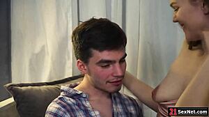 Wow, watch this guy lick and ass fuck his Russian teen girlfriend hard!