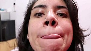 Oldie swallows cum in pajamas before bed