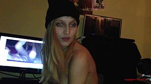 Girl Next Door Swallows Cum