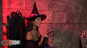 Brunette and Blonde with Huge Tits Get Double Penetrated