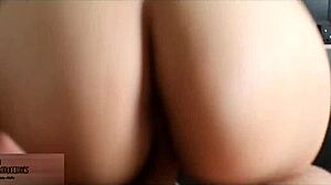 I catch my stepsister masturbating with a vibrator and fuck her pussy hard.