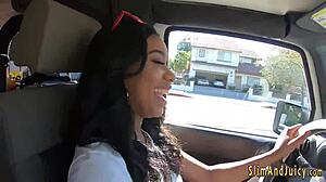 she says, 'fuck my big booty hard' while getting railed