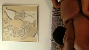 BBW Roxy sucks fat cock with shaved pussy in hardcore scene