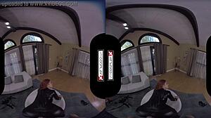 Black Widow Rides Monster Cock