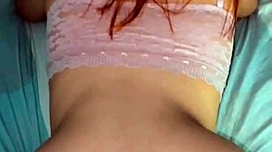 Shy blonde teen bends over for homemade POV doggystyle fucking