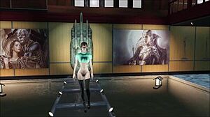 In Fallout 4, players explore good fashion options while on the water with cute brunette characters