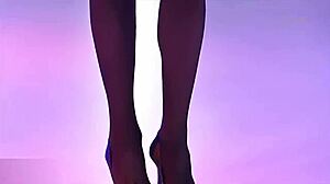 ana wongal showcases natural tits and ass in lingerie parade