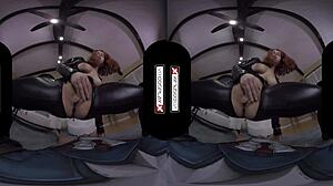 Black Widow Rides Monster Cock