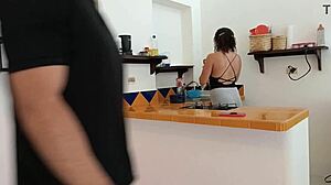 Building security enters my house, i can't contain the urge and he lets me fuck him hard. 😈