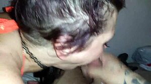 fucking her dildo while sucking my cock