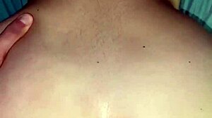 Shy blonde teen bends over for homemade POV doggystyle fucking