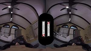 Black Widow Rides Monster Cock