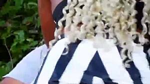 Black Curvy Woman Bends Over for Real Homemade Doggystyle