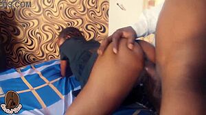 Ebony girl gets fat dick instead of job