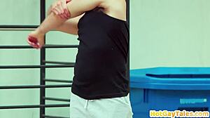 Did you see that hairy tattooed stud get barebacked by his lover until the cumshot?