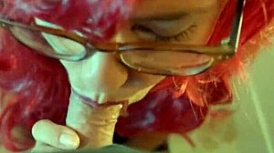 Beautiful Babe with Glasses in a Sexy Scene