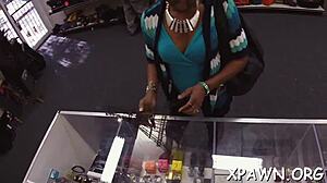 Sexy Amateur Blows In Shop