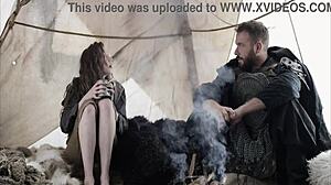 Fantasy baremaidens elenka story in outdoor cosplay setting