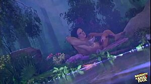 gorgeous brunette stares as he cums in her mouth