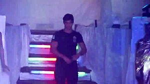 Watch This Handsome Brazilian Stripper Rip Off His Clothes!