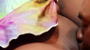 I give thick brunette gogo my milk.