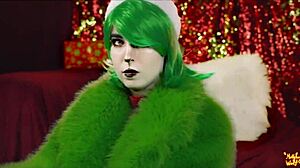 Grinch hot christmas creampie mollyredwolf moaning panties cowgirl kinky deepthroat missionary fetish blowjob pov couple