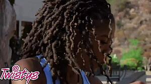 i had hot outdor lesbian sex with demi sutra and hazel grace, with face sittin and scissoring