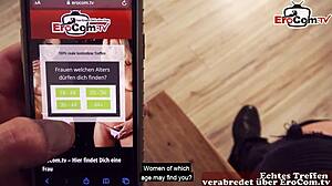 Deutsche gotthic schlampe im lederoutfit und netzstr�mpfen zum fickdate getroffen