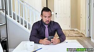 Lucky teacher interacts with hot sexy student