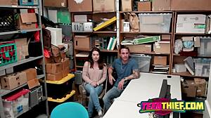 Stunning teen bitch with perfect ass and tits is getting a rough intrusion