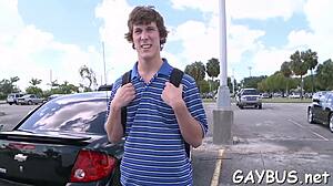 Rough Gay Blowjob with Intense Sucking and Cock Fucking