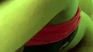 Black Curvy Woman Bends Over for Real Homemade Doggystyle