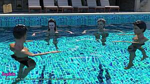 Wife and stepmother play game together 😊