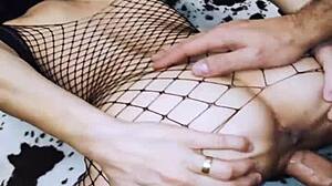 Beautiful wife in stockings and hot sex