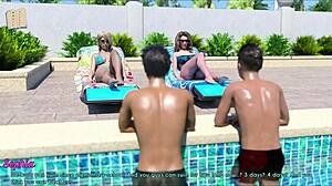 Wife and stepmother play game together 😊