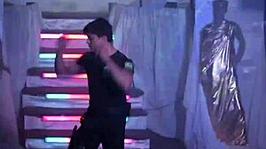 Watch This Handsome Brazilian Stripper Rip Off His Clothes!