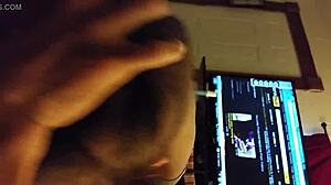 Woozie vert sucking big cock in blowjob scene