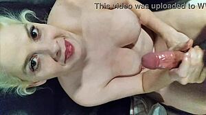 Gorgeous Kinzy Jo Massages And Sucks Monster Cock With Adorable Blonde Milf Babe Tits Boobs