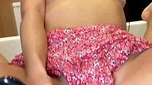 Wet clothed sex in jacuzzi with tall brunette teen