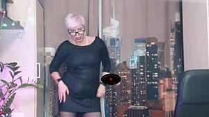 AimeeParadise dances seductively, clothes ripping off