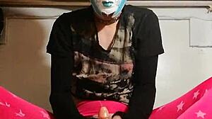 Ladyboy Rides Dildo First Time