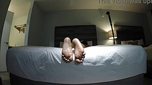 Mandy Mynxx Gives POV Footjob